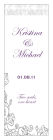 Vintage Vertical Rectangle Wedding Labels